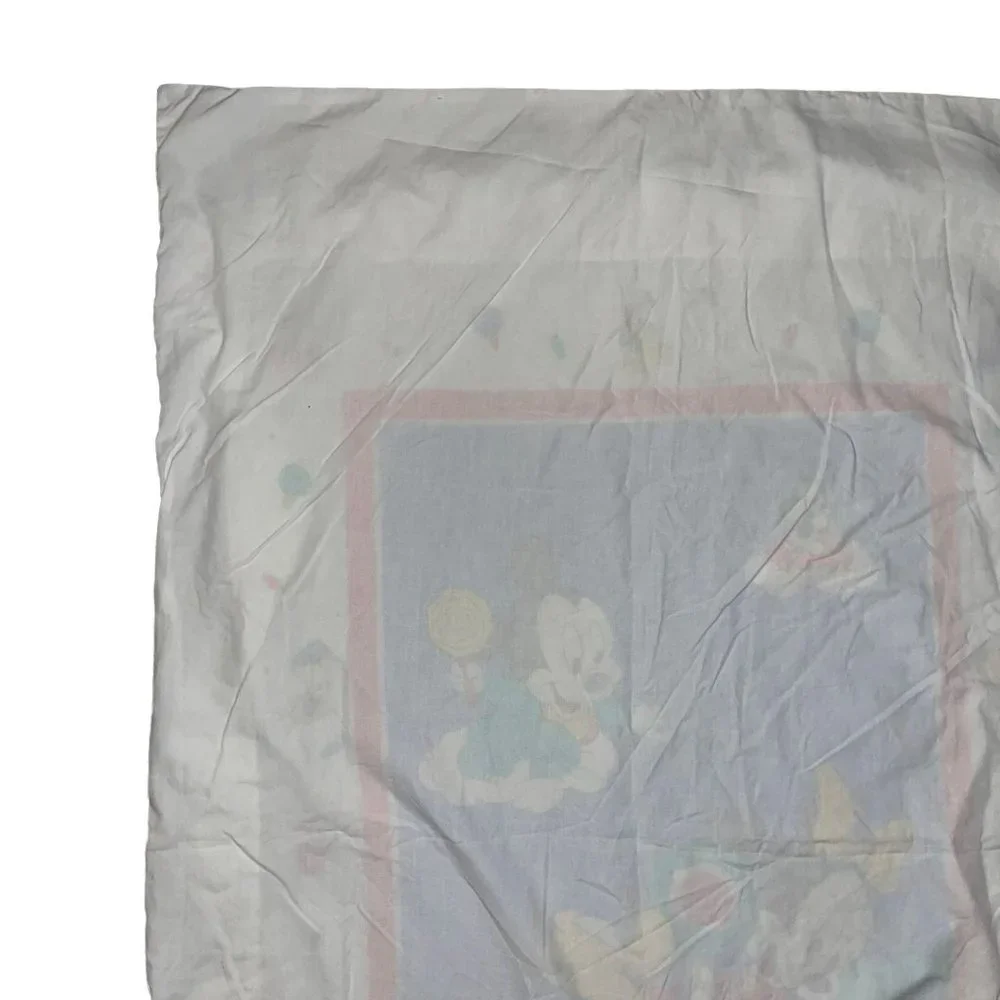 Rare Vintage Disney Babies Mickey Crib Duvet Quilt Cover Minnie Mouse Pluto